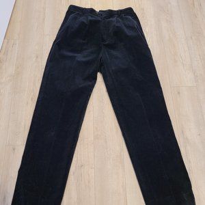Vintage Ports Int'l Pleated Velvet Trousers